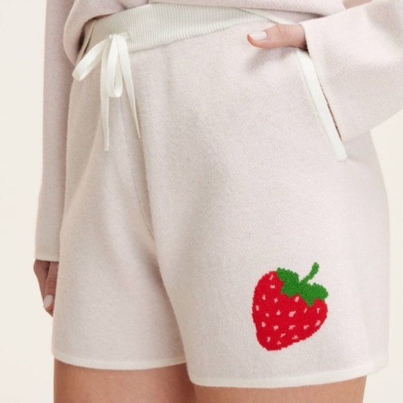 kate spade Pants - NWT: Kate Spade New York x Target Embroidered Strawberry Sweater Shorts
Medium